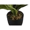 Monarch Specialties Artificial Plant, 17" Tall, Dracaena, Indoor, Faux, Fake, Table, Greenery, Potted, Real Touch I 9573 - alternate 3